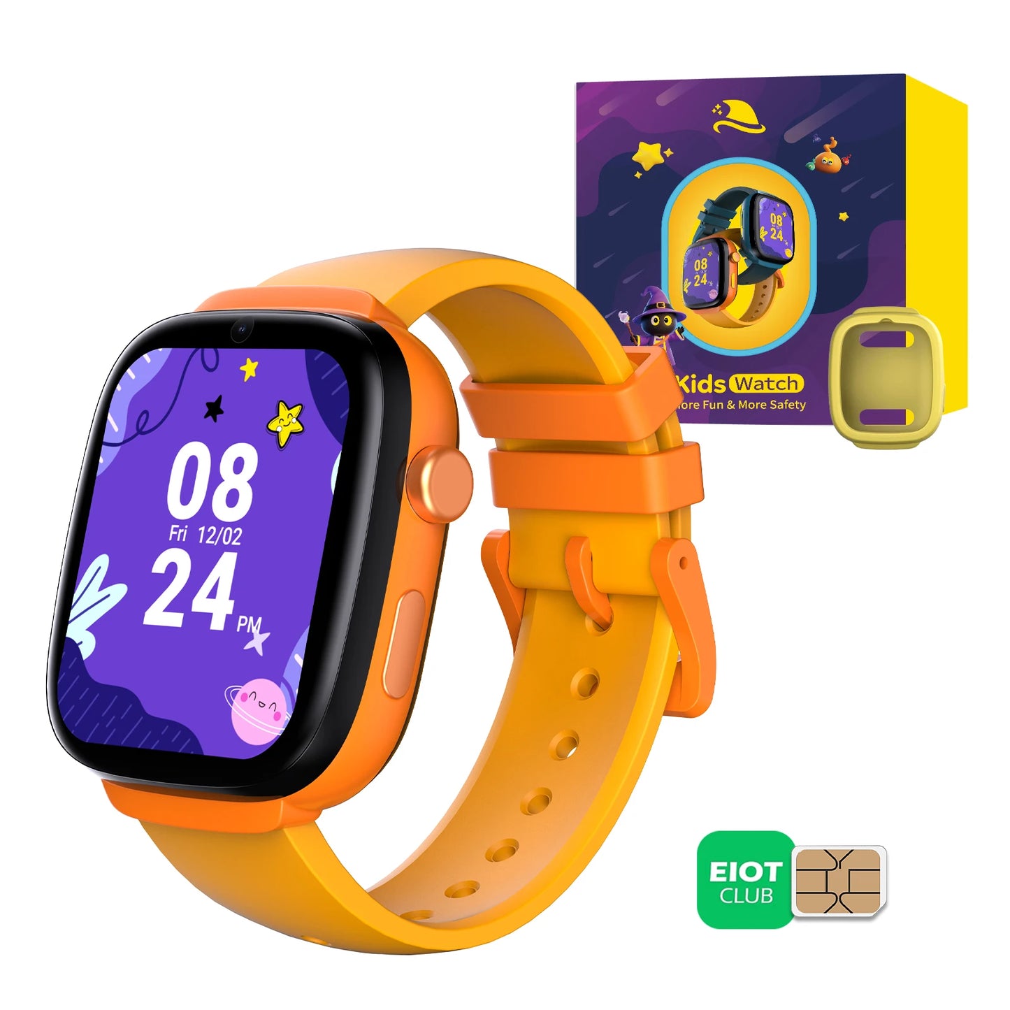 EIOTMART 4G Kids Smart Watch GPS Two-Way Call SOS Waterproof