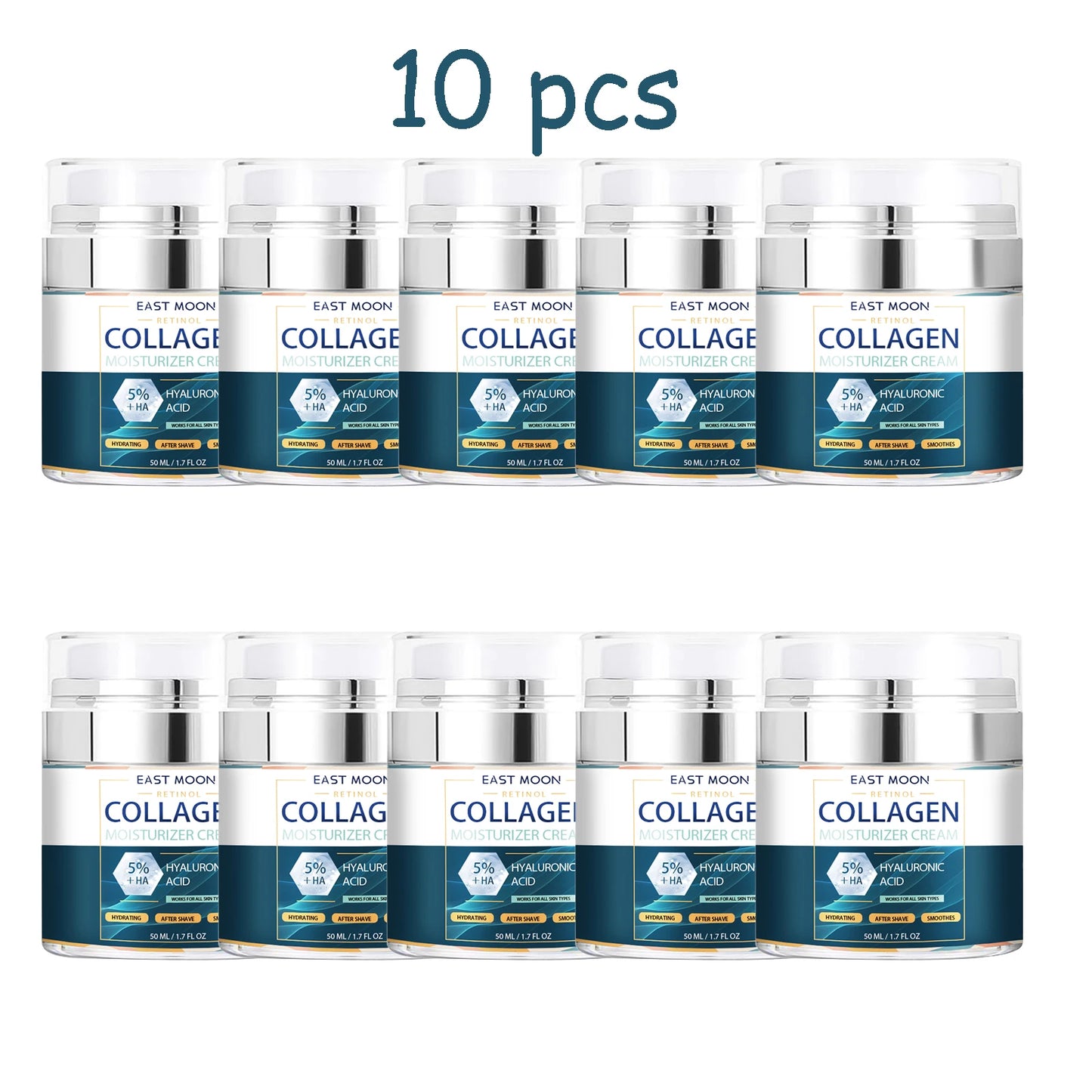 50ML East Moon Men Collagen Face Cream Moisturizing Brighening Anti-aging Non-greasy Smoothing Daily Care for All Skin Types