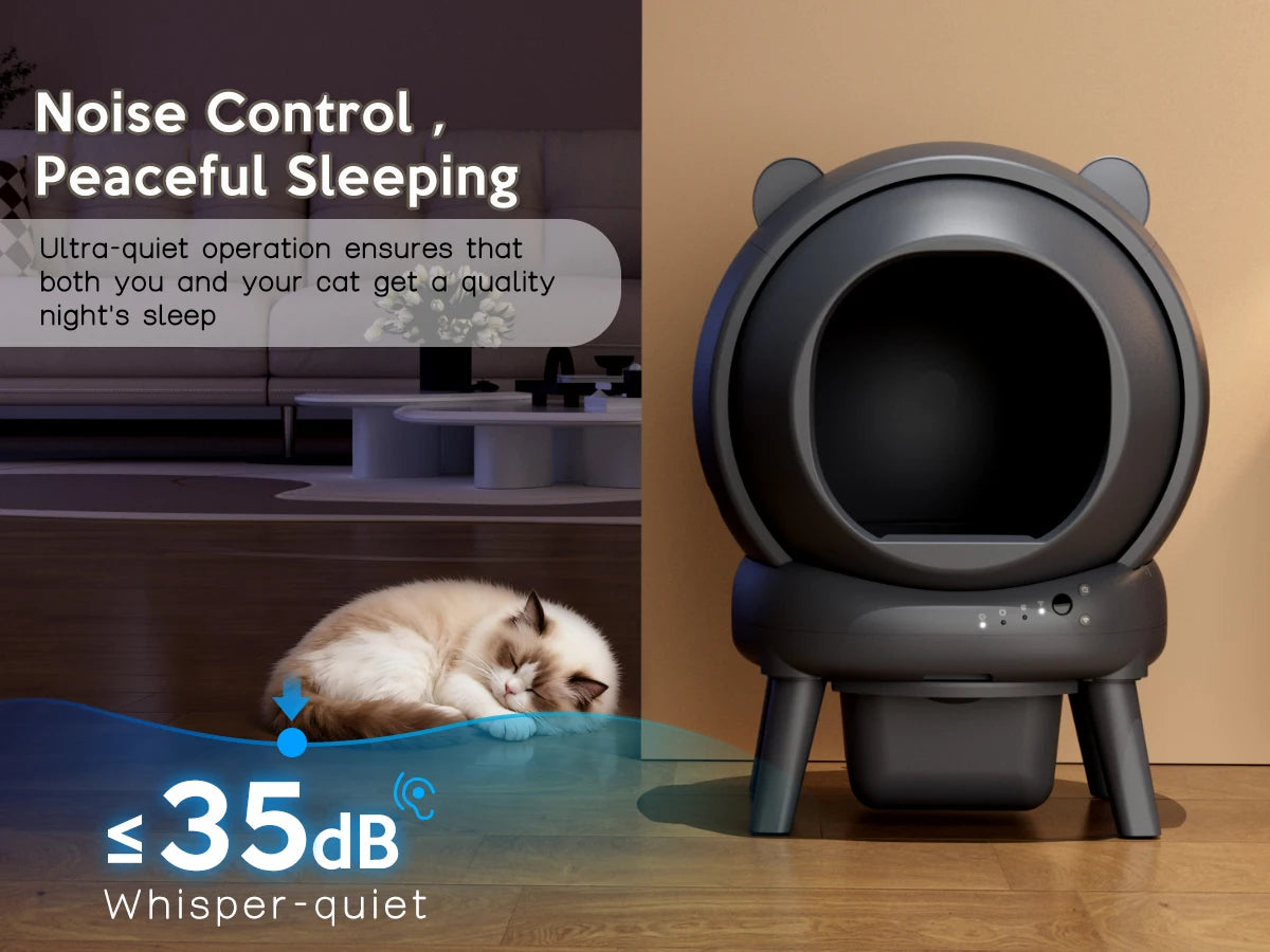 Cumridge Self Cleaning Litter Box With Infrared Safety Sensor