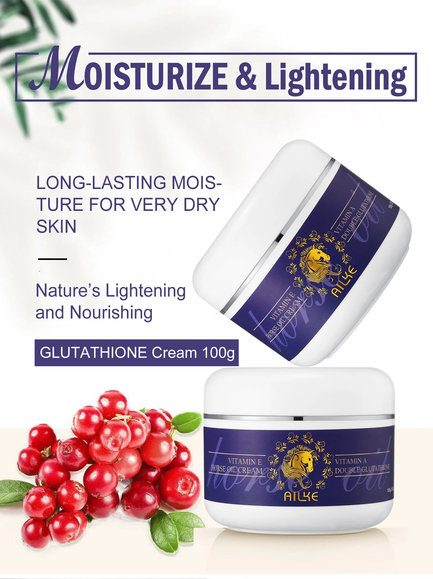 AILKE Nourishing Brightening Cream For Body And Face With Glutathione