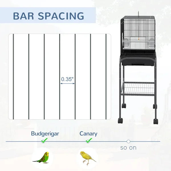 Metal Indoor Bird Cage Parrot Cage Bird Aviary Stainless Steel