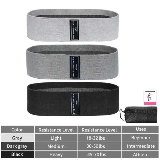 Glute Thigh Elastic Workout Bands for Resistance Training