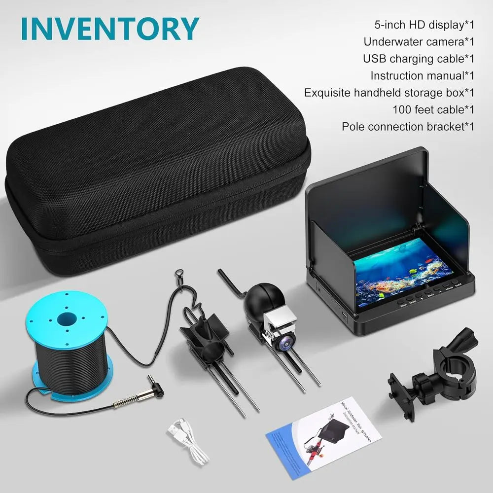 HD Underwater Fishing Camera With Night Vision And 100ft Cable