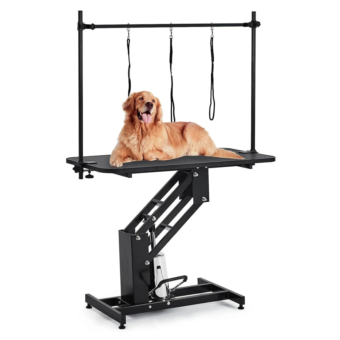 HiMiss 350Lbs Heavy Duty Hydraulic Adjustable Dog Grooming Table