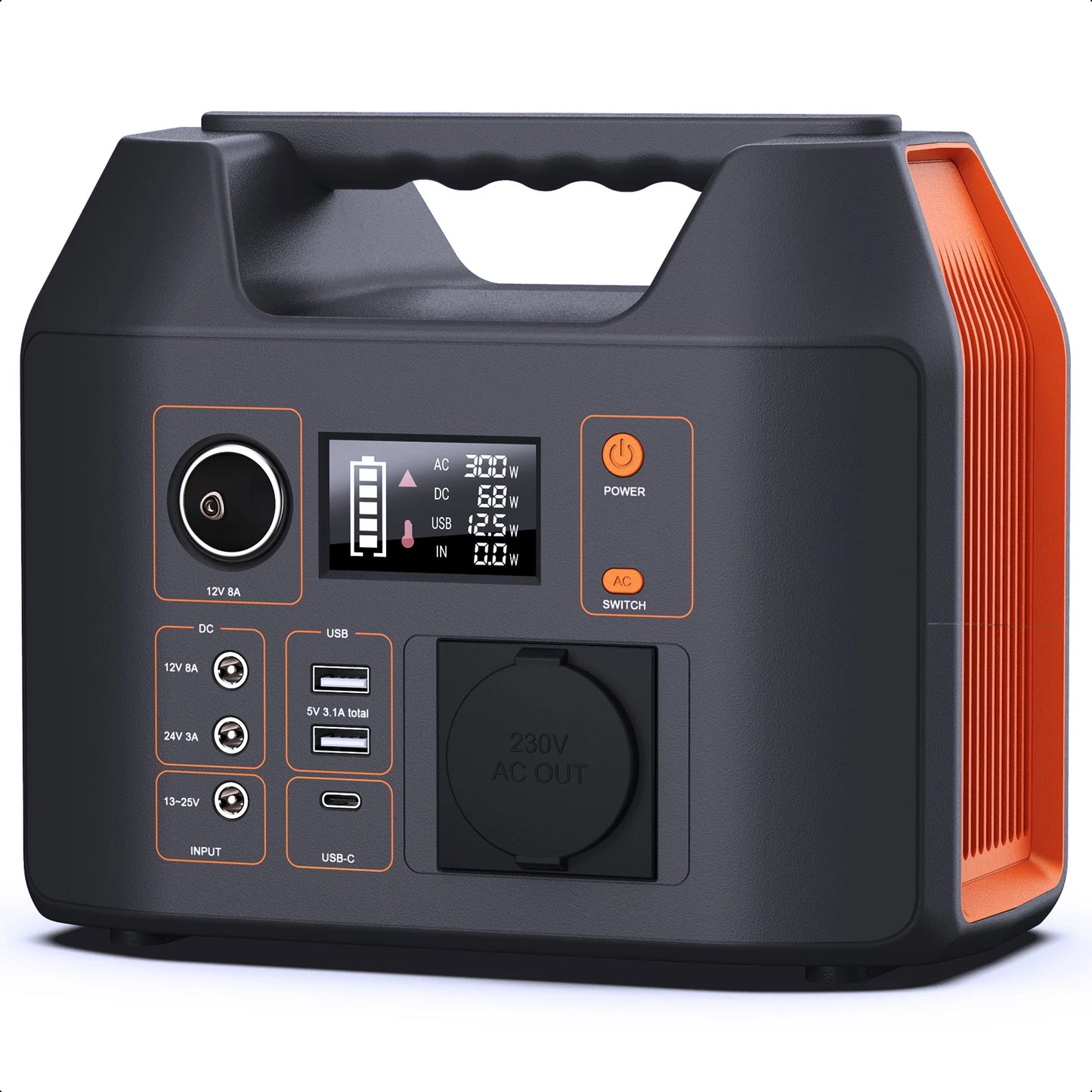 SinKeu Portable Power Station 300W 150W Solar Generator LiFePO4