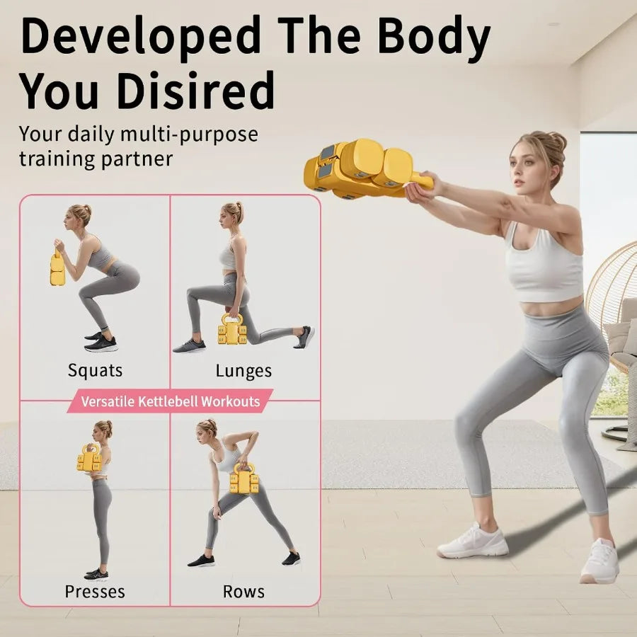 LISM Adjustable Kettlebell Set Four In One Free Weight