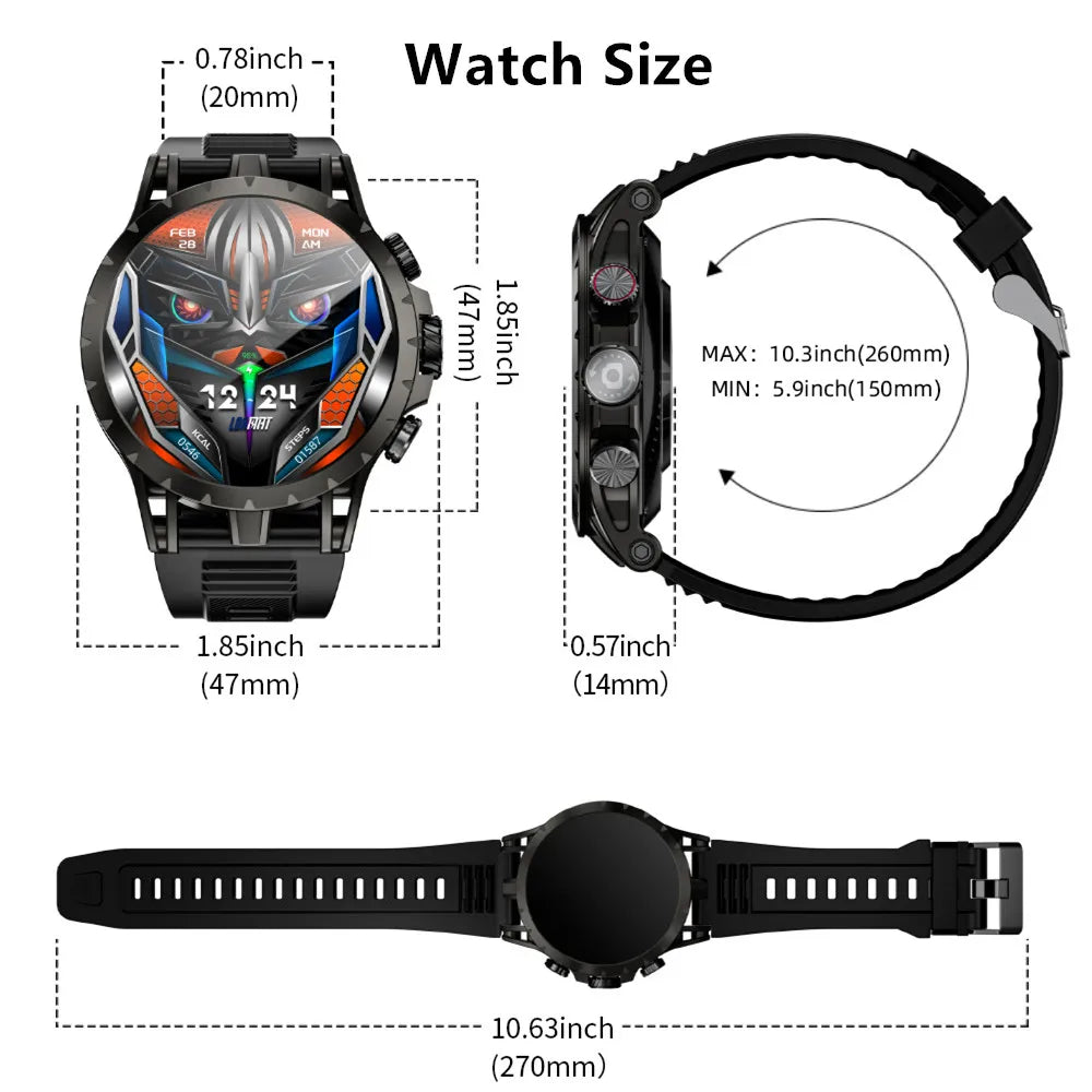 LOKMAT APPLLP 4 Android Smartwatch With 4G AMOLED Camera