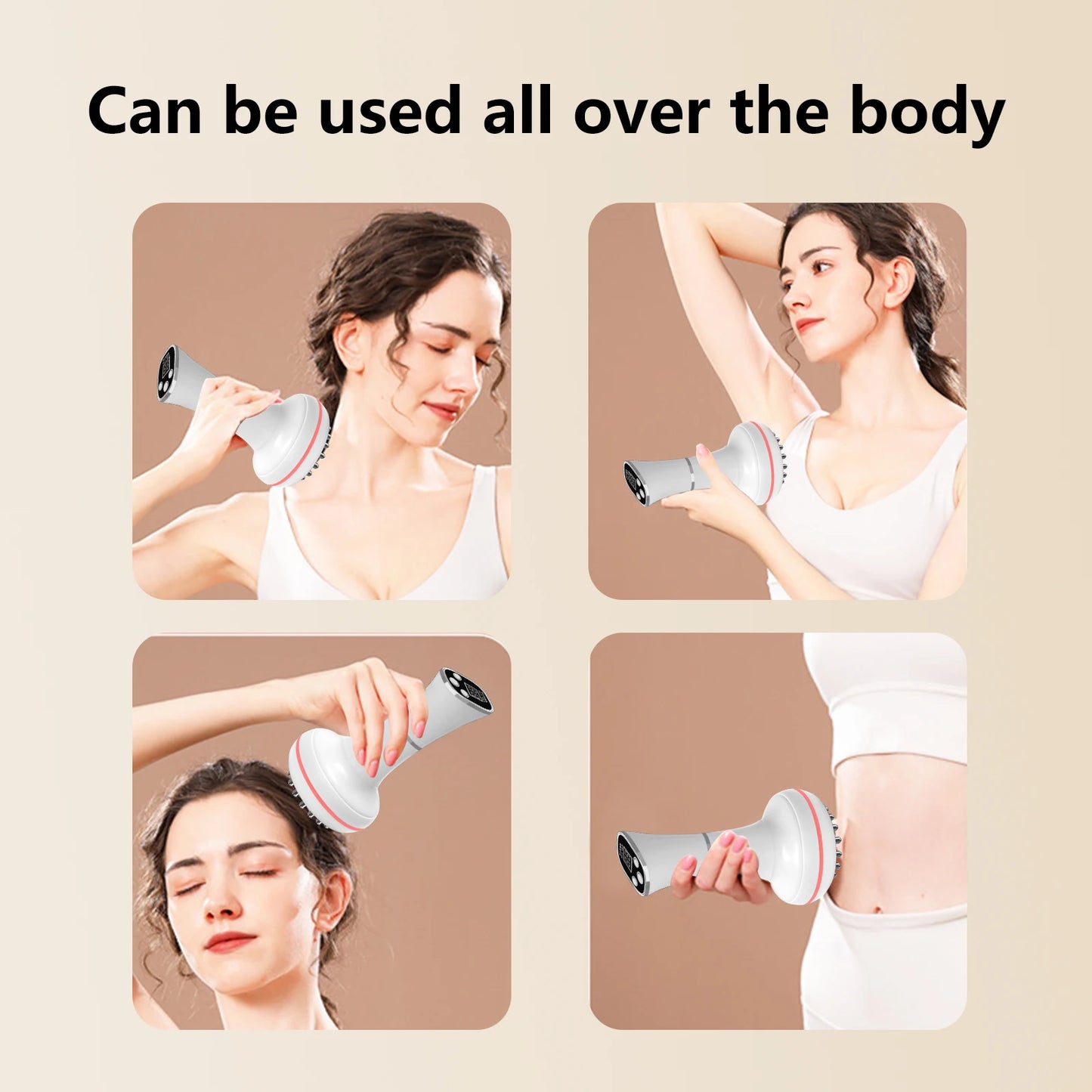 Meridian Electric Massager Brush For Whole Body Relaxation