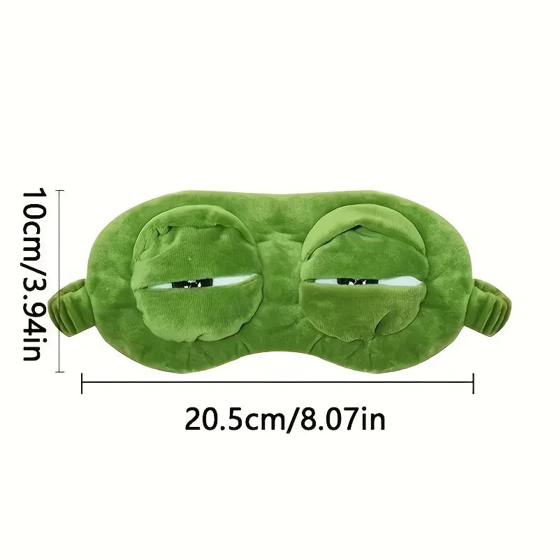 3D Frog Sleep Mask Soft Eyeshade For Travel Comfort
