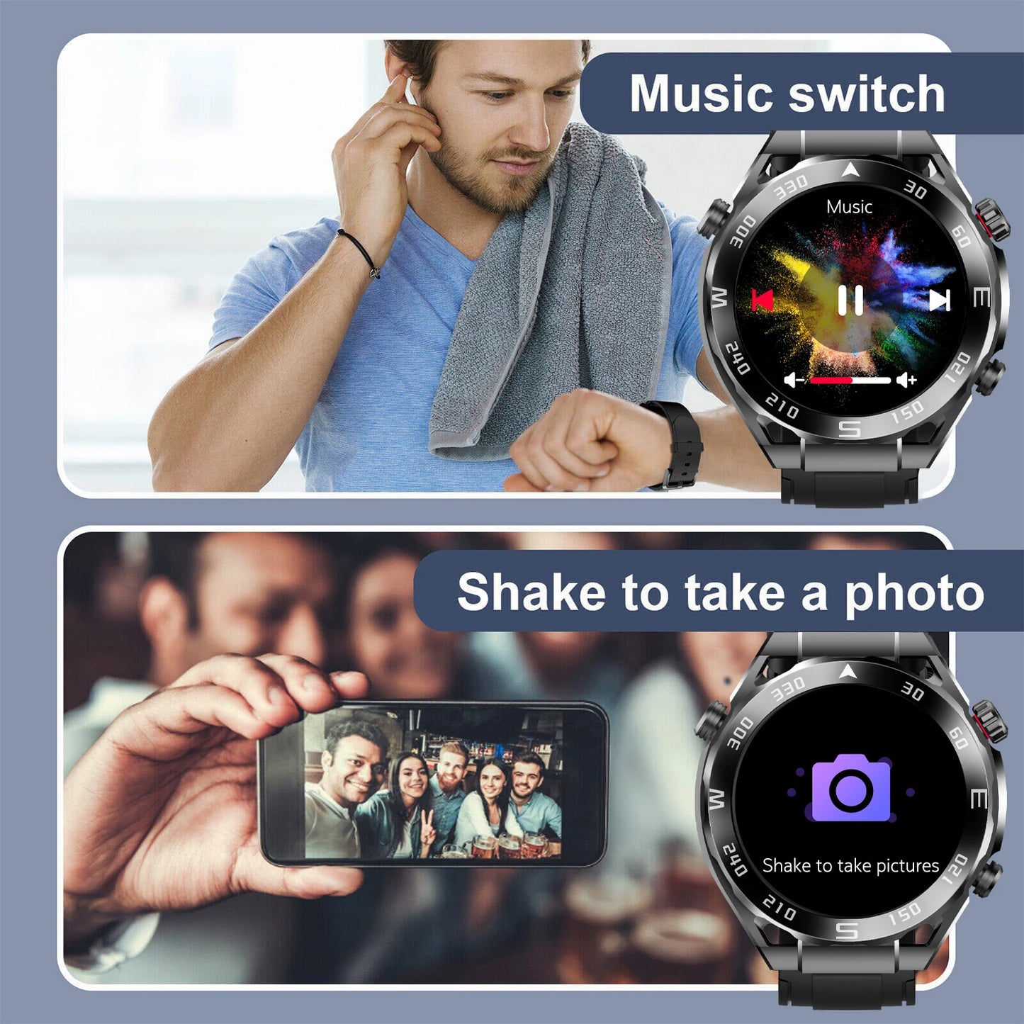 WO X5 Pro Max Sports Smartwatch NFC Health Monitor Android