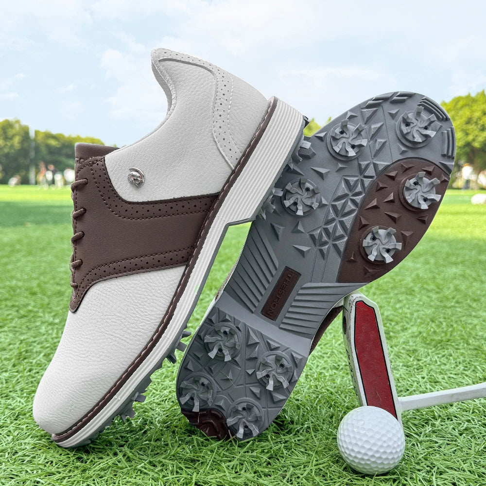 Lenox Golf Shoes Men Spikes Sneakers Walking Footwear