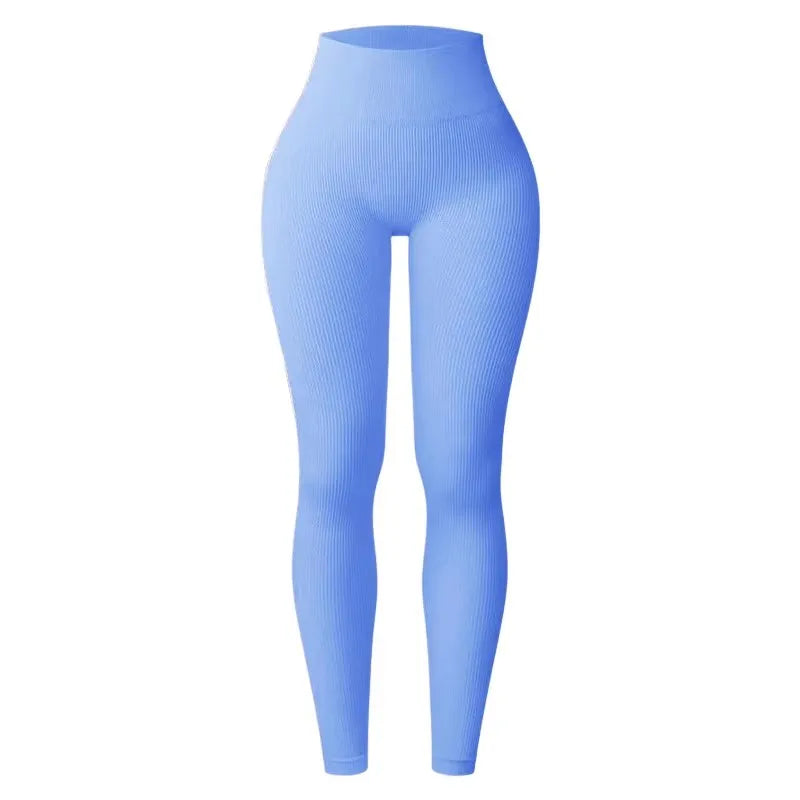 Women's Seamless Knitted Yoga Pants High Waisted Leggings Hip Lifting