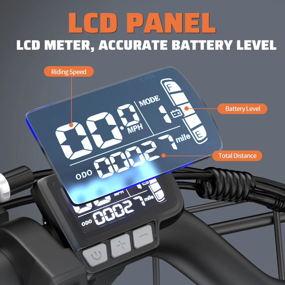 Kickwey LD20 1500W Electric Mountain Bike 48V 20Ah Battery