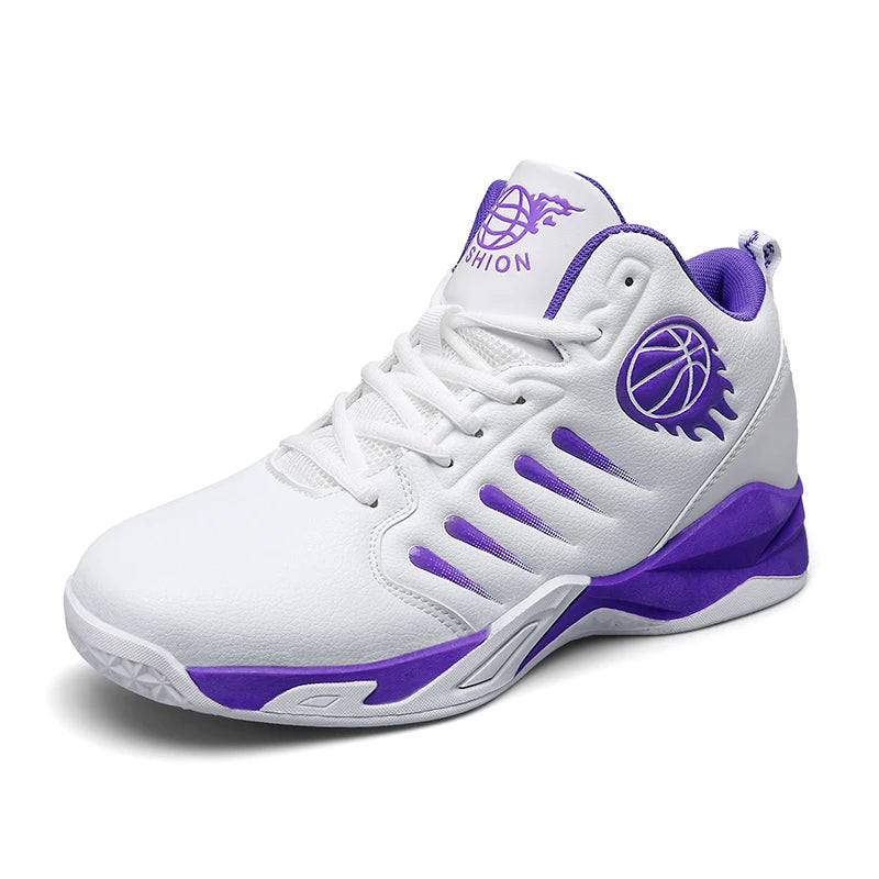 Men's Basketball Shoes Breathable Non-Slip Sneakers Fashionable Sports