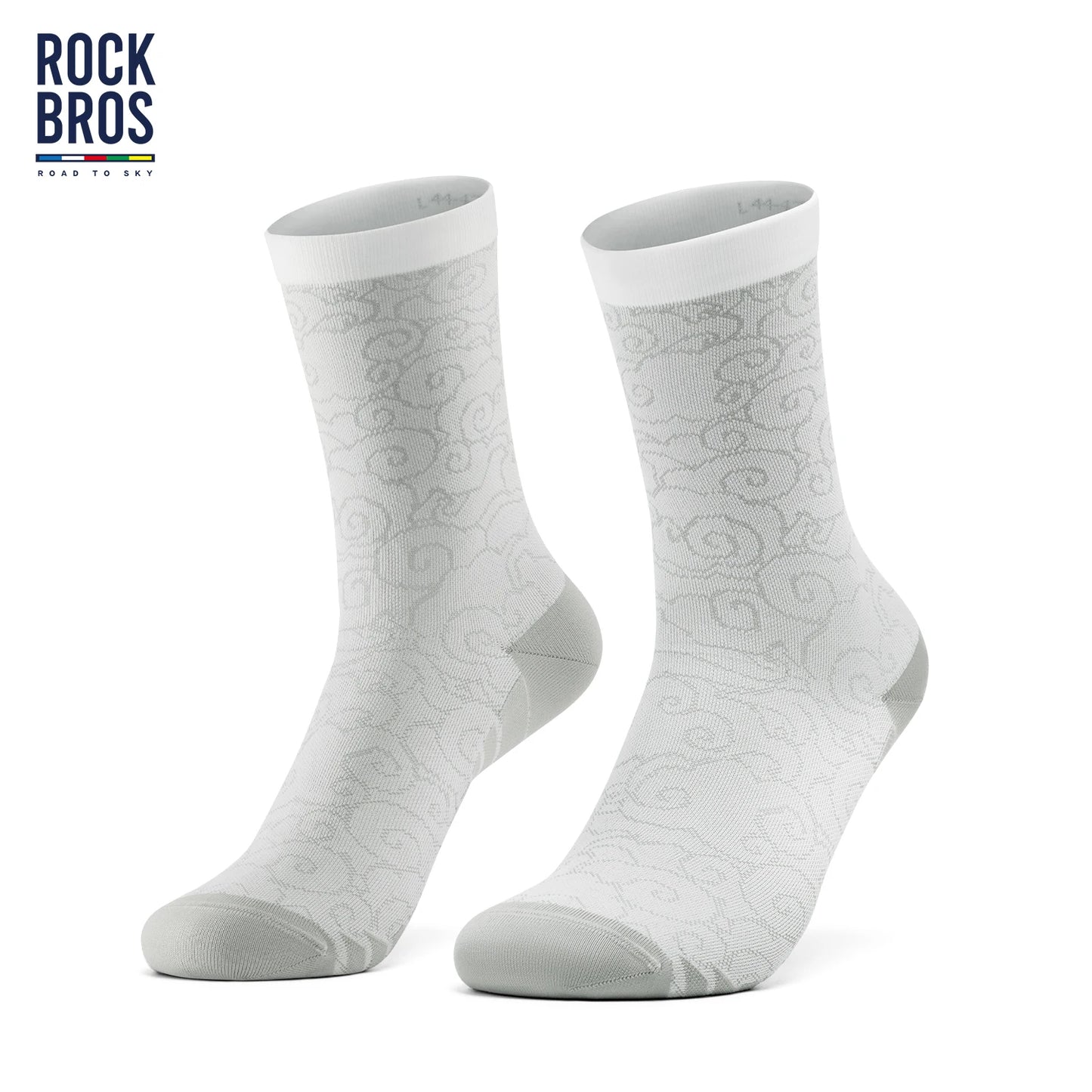 ROCKBROSCN Professional Cycling Socks Knee-High Sweat-Absorbing