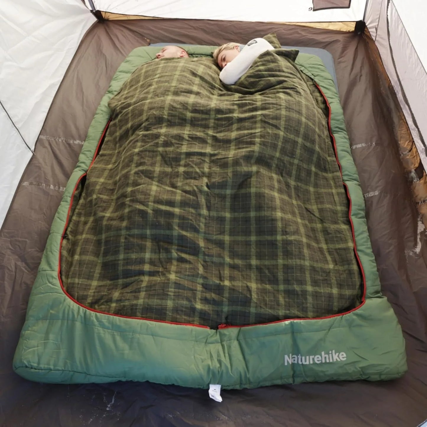 Naturehike Flannel Two Person Sleeping Bag With Pillows