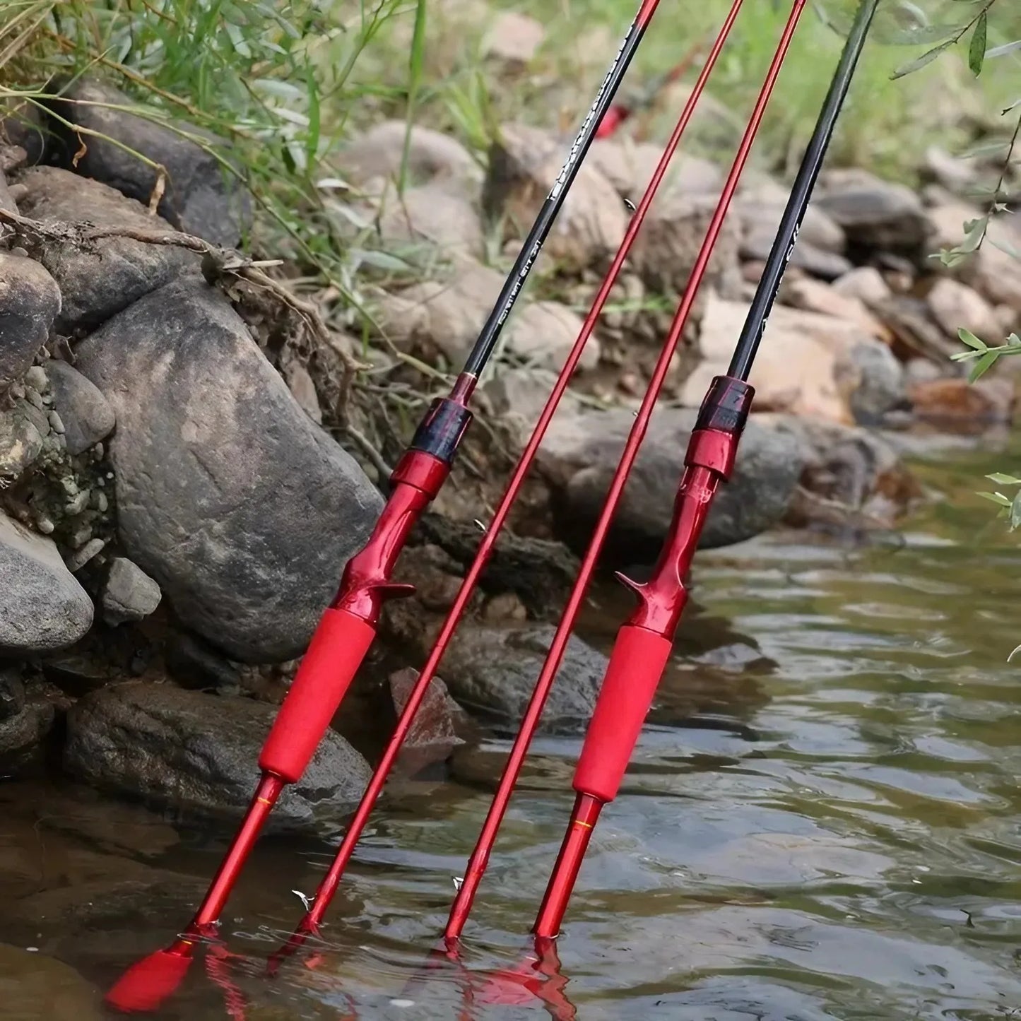 Fishing Carbon Fiber Fly Rod Ultralight With Ceramic Guide Rings