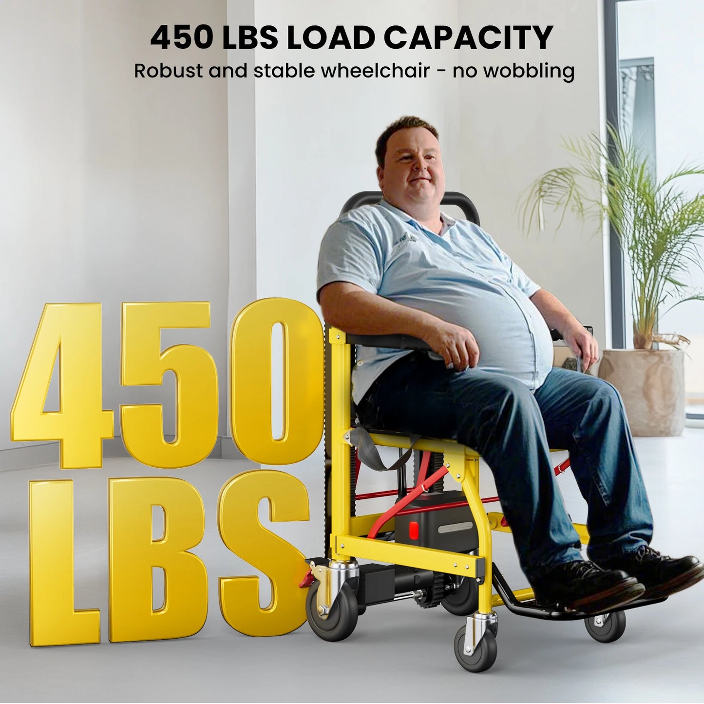 Electric Stair Climbing Chair Foldable Emergency Stair Lift 440 Lbs
