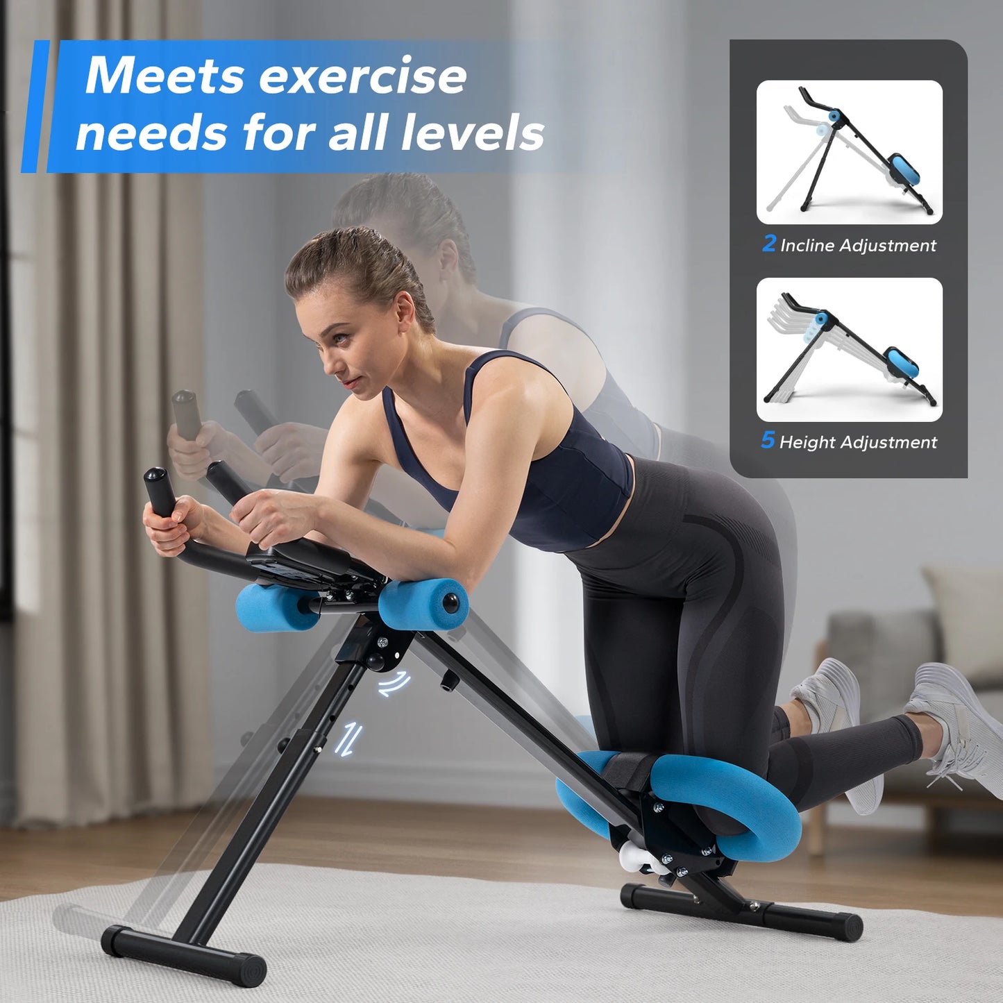 MERACH Ab Machine Adjustable Trainer For Core And Abs Workout