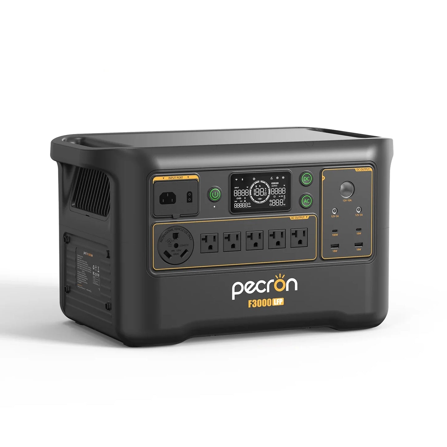 Pecron F3000LFP 3072Wh LiFePO4 Solar Generator Home Backup