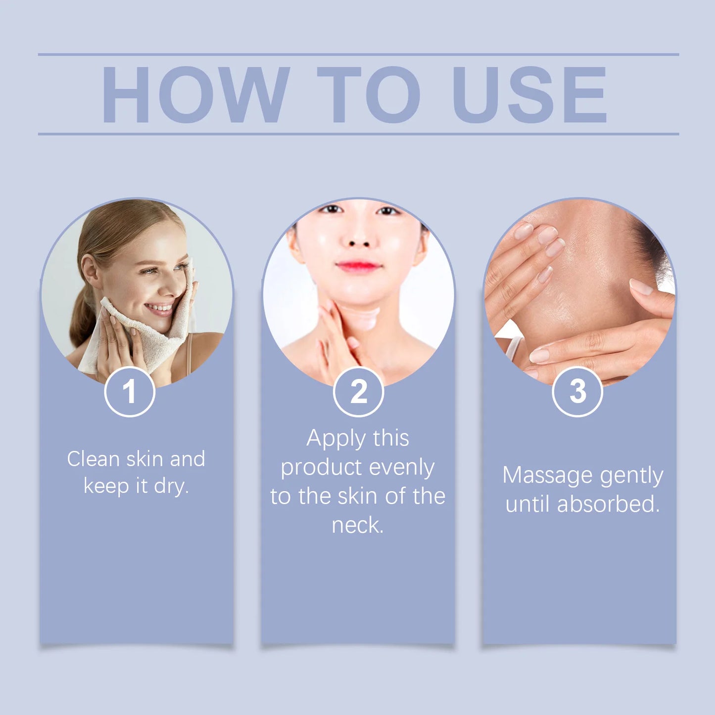 Hoygi Neck Care Cream Quick Absorbing Moisturizing Nourishing Firming Wrinkle