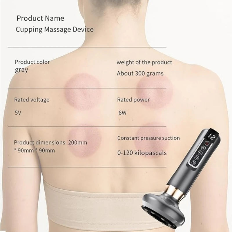 Full Body Cupping Massage Device With USB Power 12 Levels