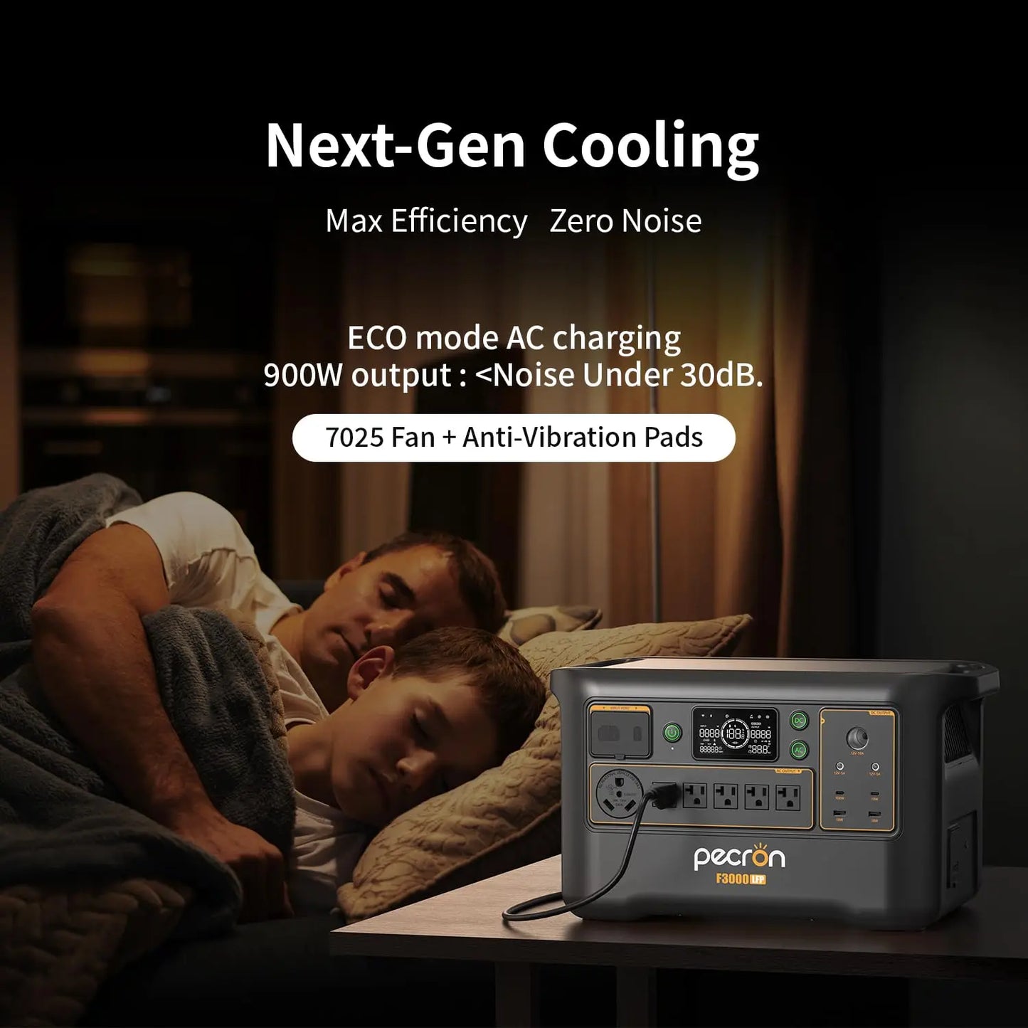 Pecron F3000LFP 3072Wh LiFePO4 Solar Generator Home Backup