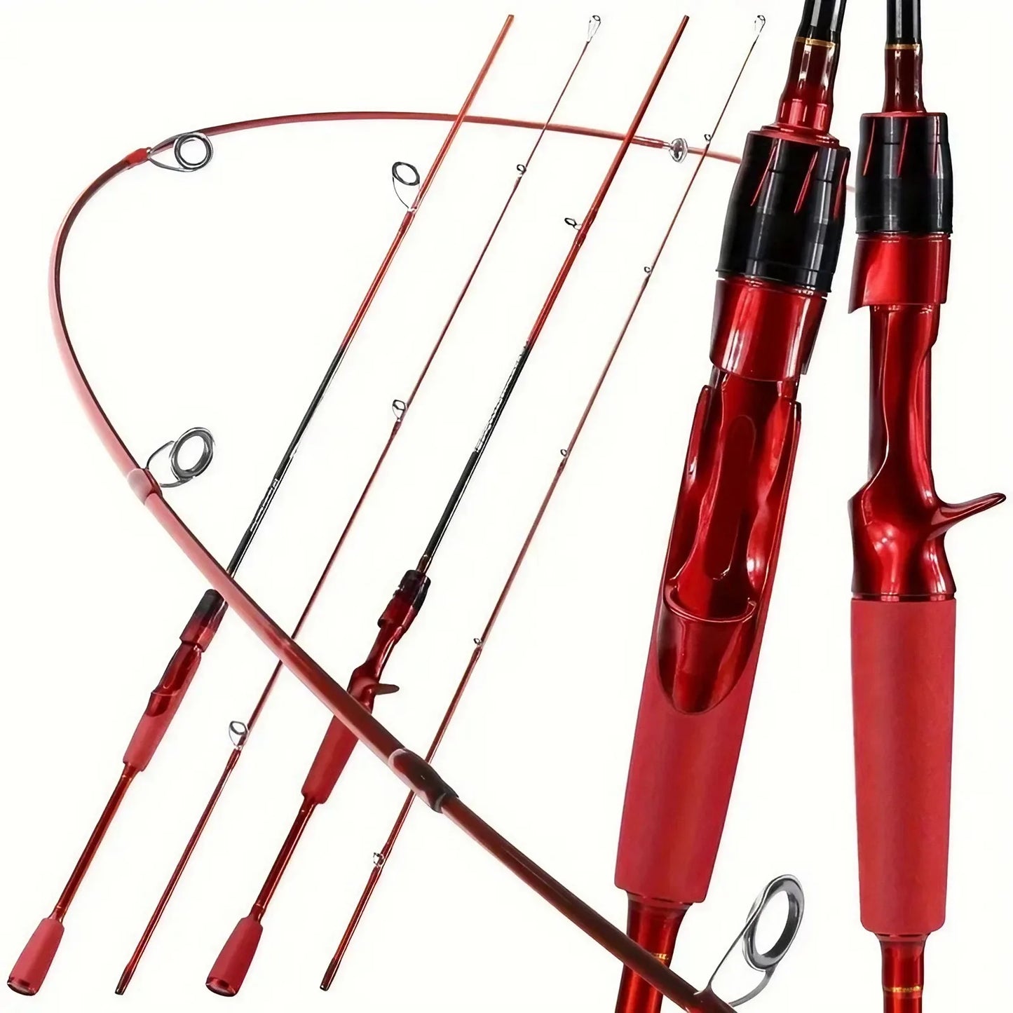 Fishing Carbon Fiber Fly Rod Ultralight With Ceramic Guide Rings