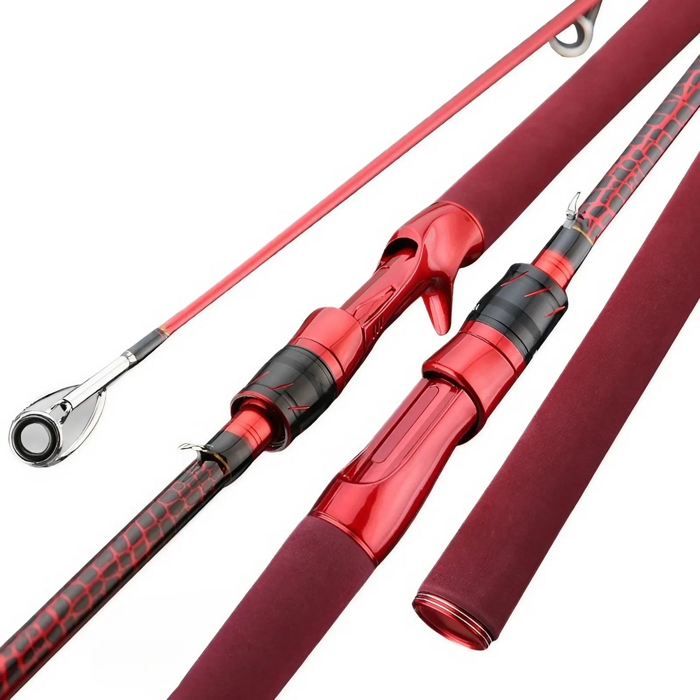 Fishing Carbon Fiber Fly Rod Ultralight With Ceramic Guide Rings