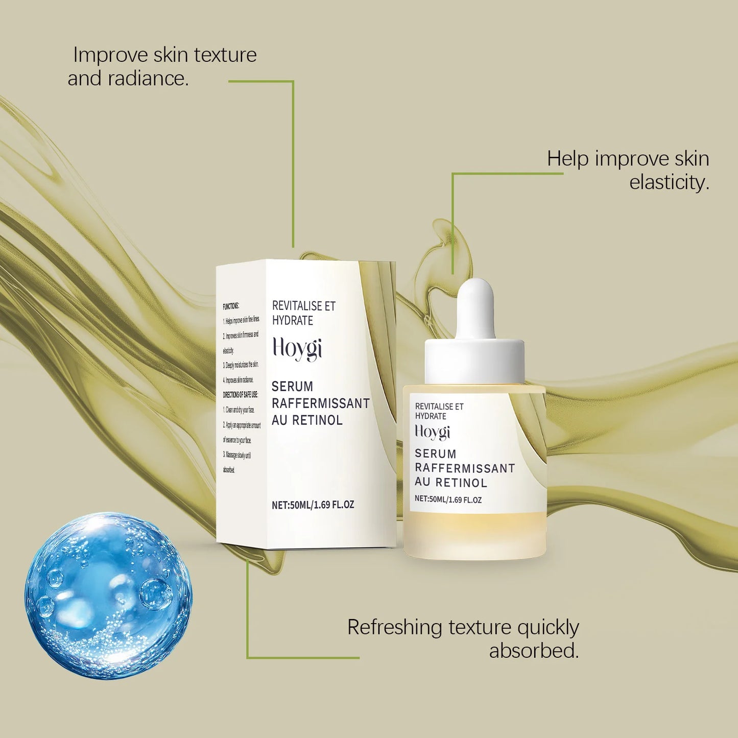 Hoygi Retinol Face Serum Gentle Moisturizing Relief For Dryness