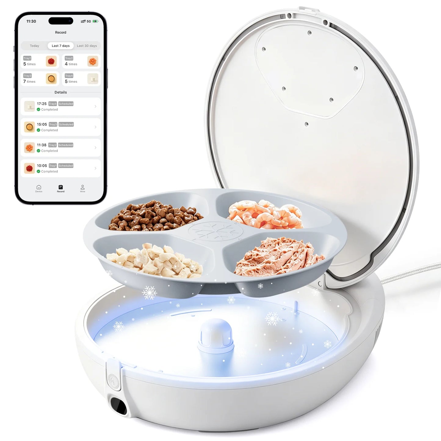 Robotail Upgraded Smart Wet Cat Feeder With Dual Temperature Refrigeration