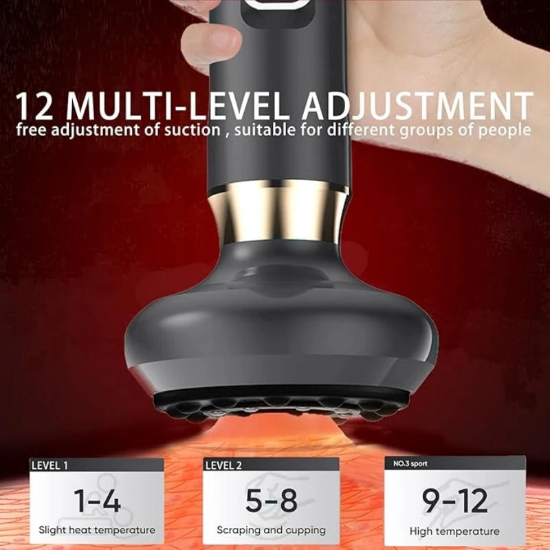 Full Body Cupping Massage Device With USB Power 12 Levels