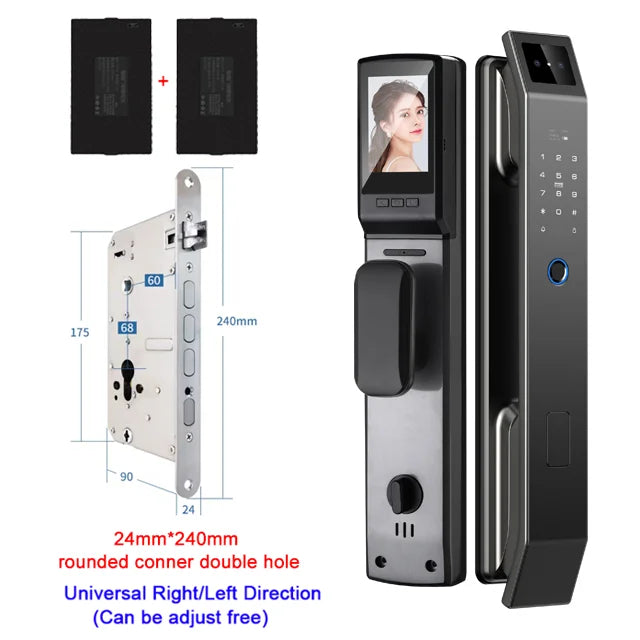 YKESD 3D Face Recognition Door Lock With Camera And Biometric Fingerprint