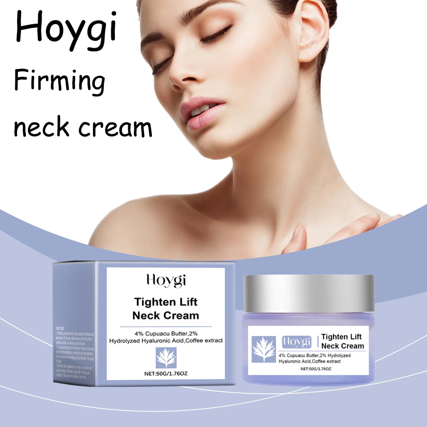 Hoygi Neck Care Cream Quick Absorbing Moisturizing Nourishing Firming Wrinkle