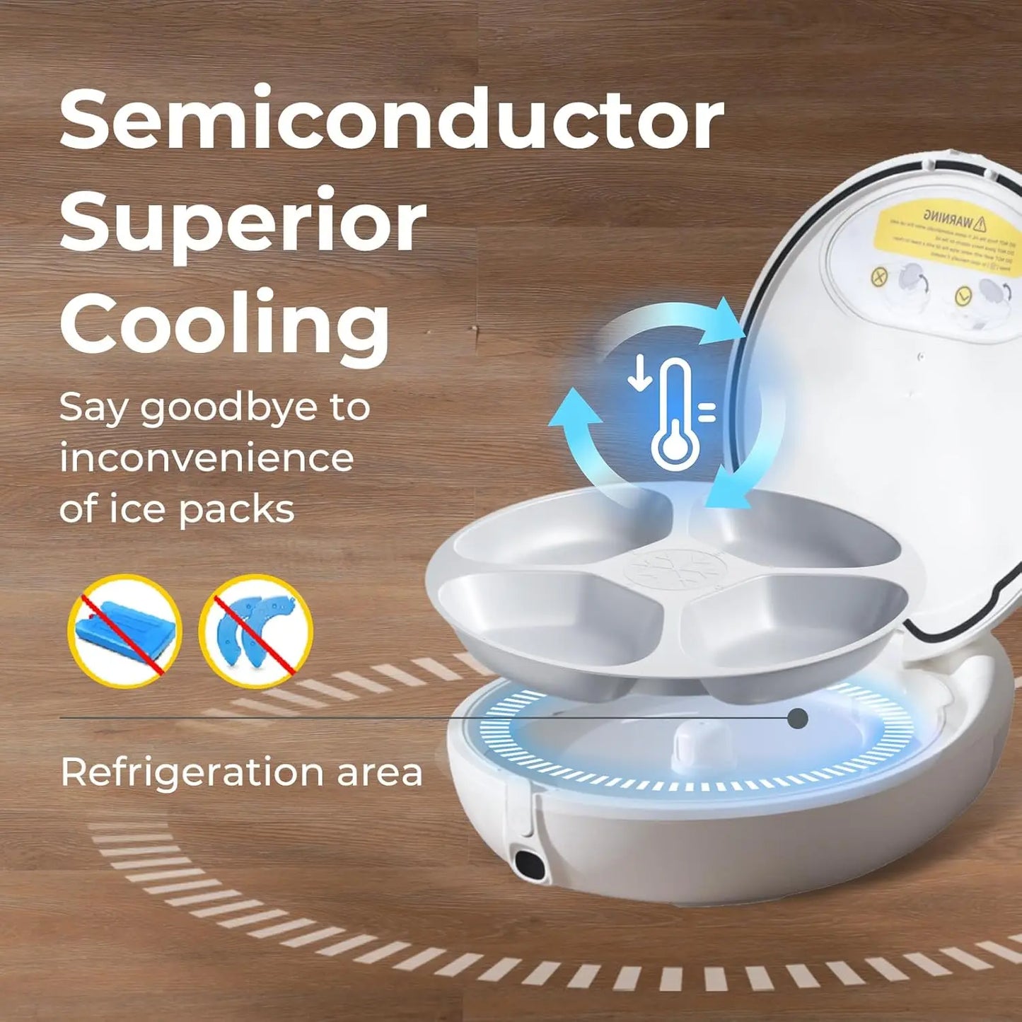 Robotail Upgraded Smart Wet Cat Feeder With Dual Temperature Refrigeration