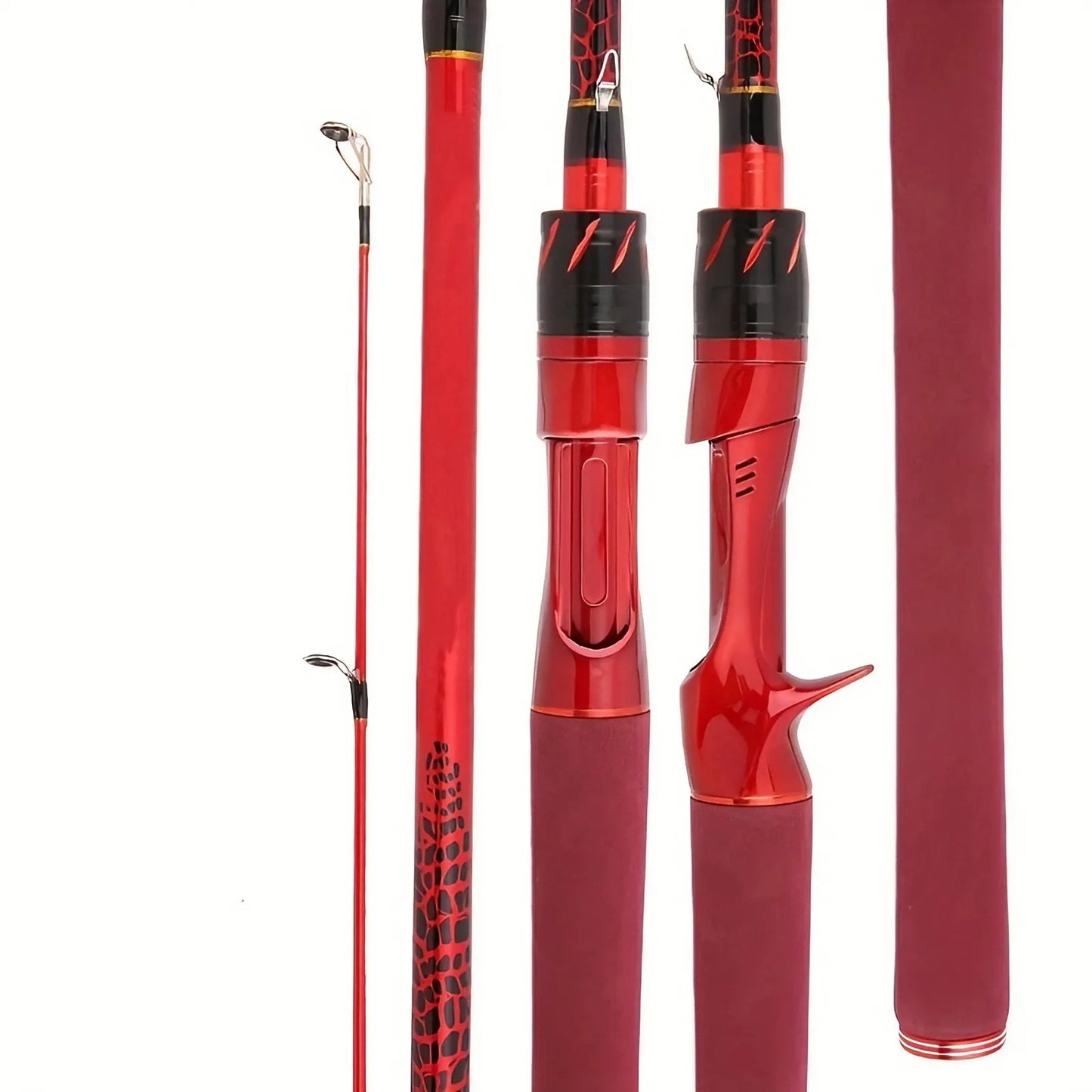 Fishing Carbon Fiber Fly Rod Ultralight With Ceramic Guide Rings