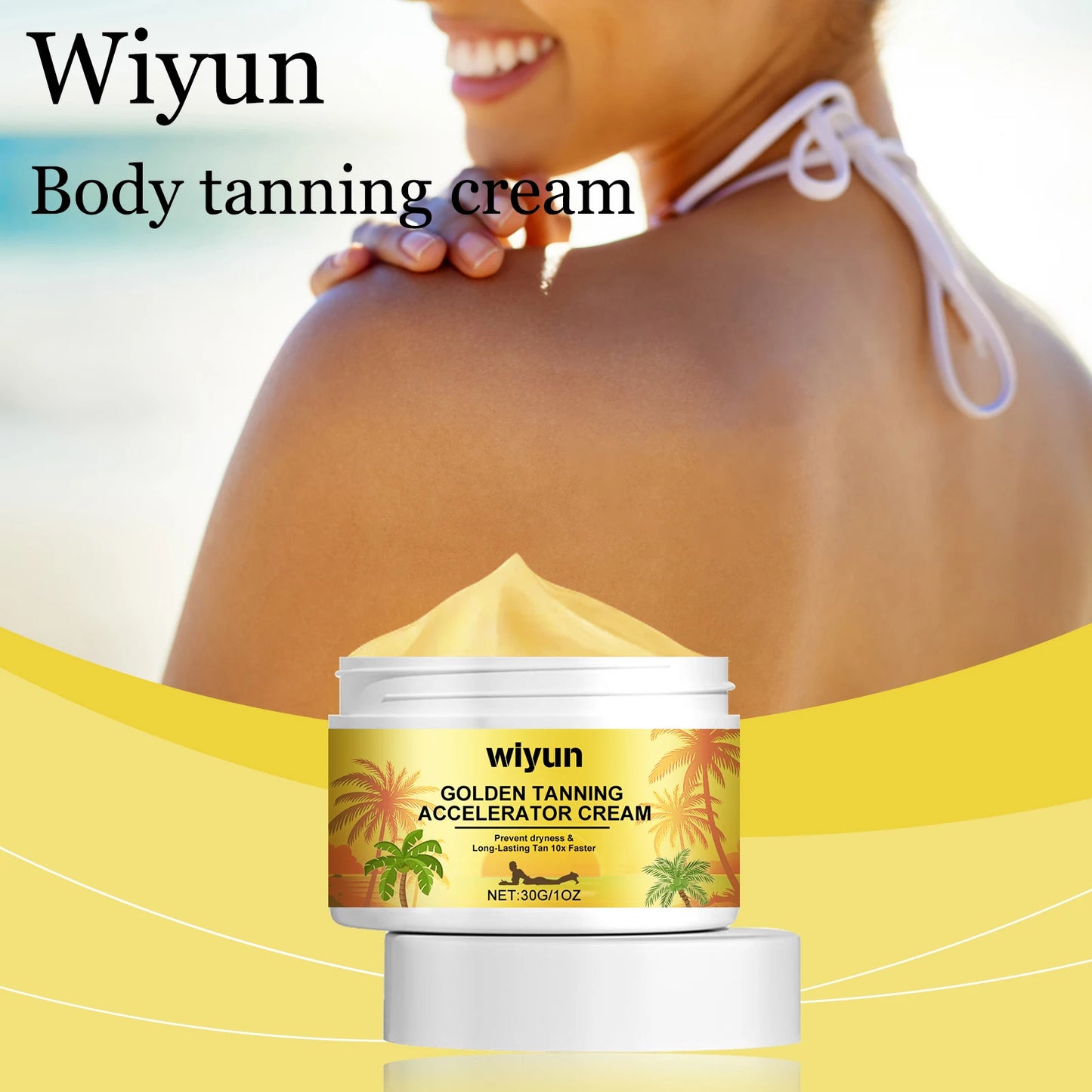 WIYUN Tanning Body Cream Bronzer For Summer Outdoors Moisturizing