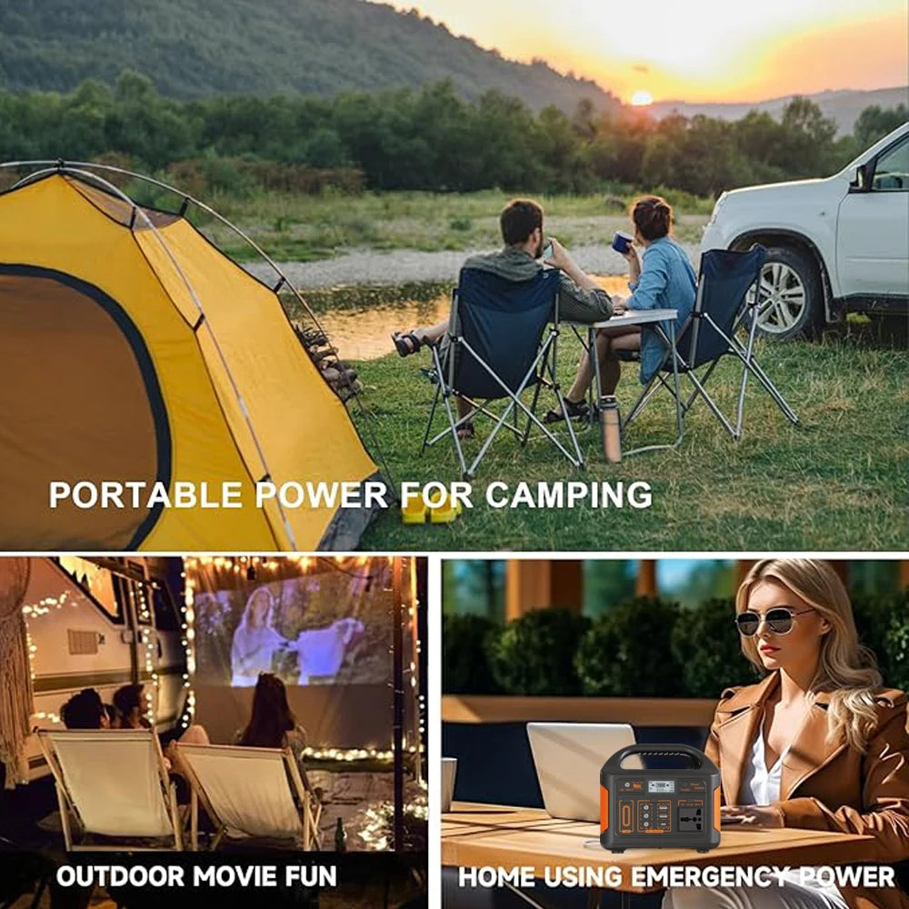 GaiaRay Portable Power Station 256Wh LiFePO4 Outdoor Camping Generator
