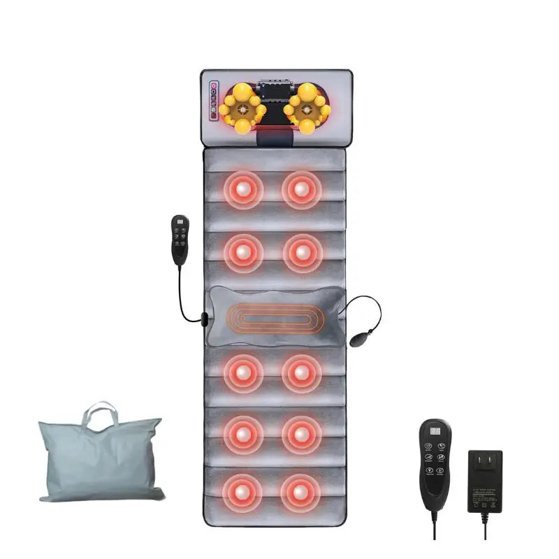 Full Body Massage Mat Set With Heating Kneading Neck Massager