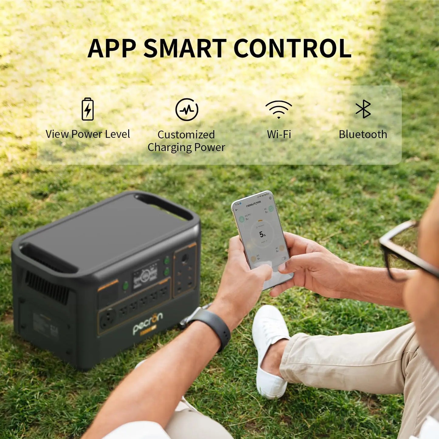 Pecron F3000LFP 3072Wh LiFePO4 Solar Generator Home Backup