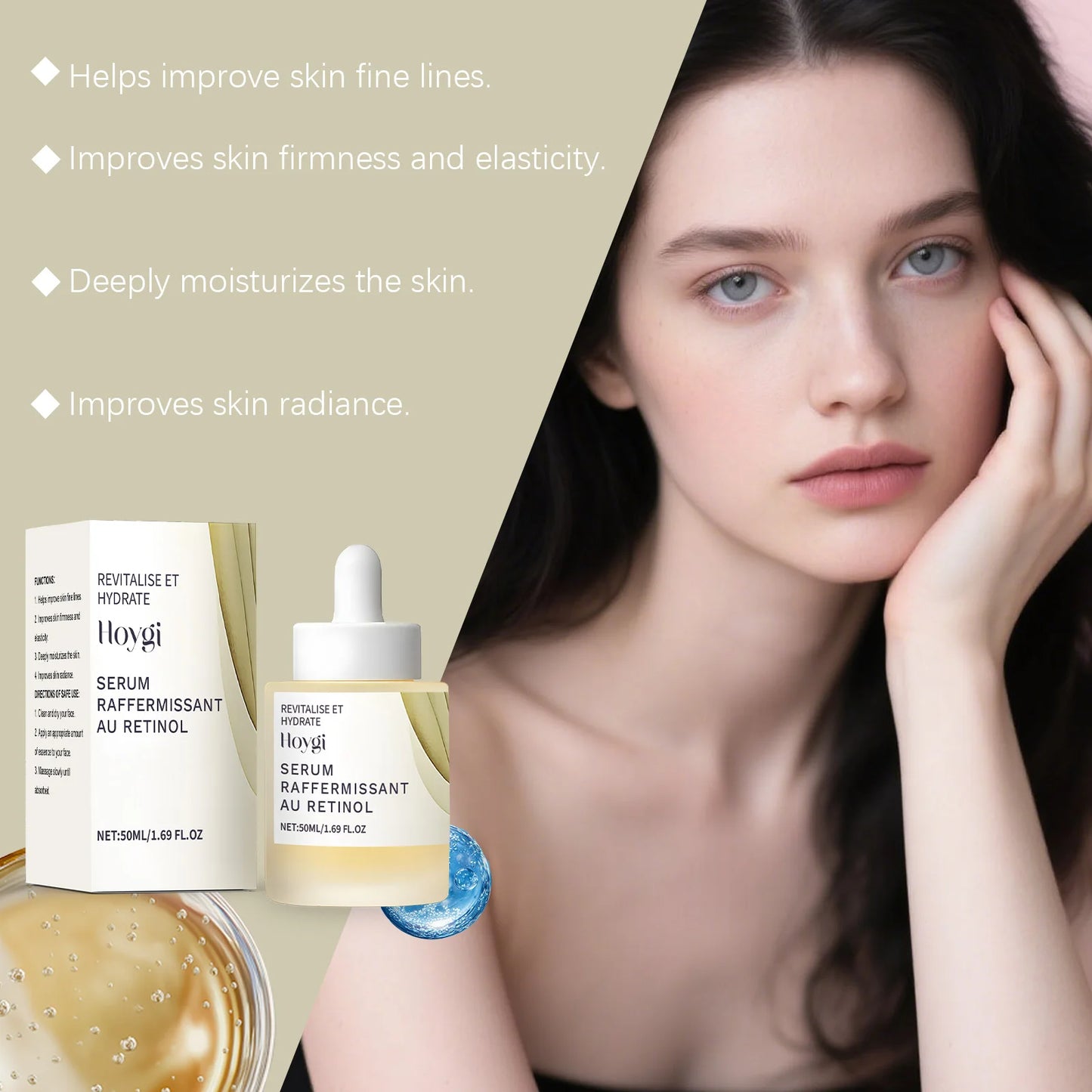 Hoygi Retinol Face Serum Gentle Moisturizing Relief For Dryness