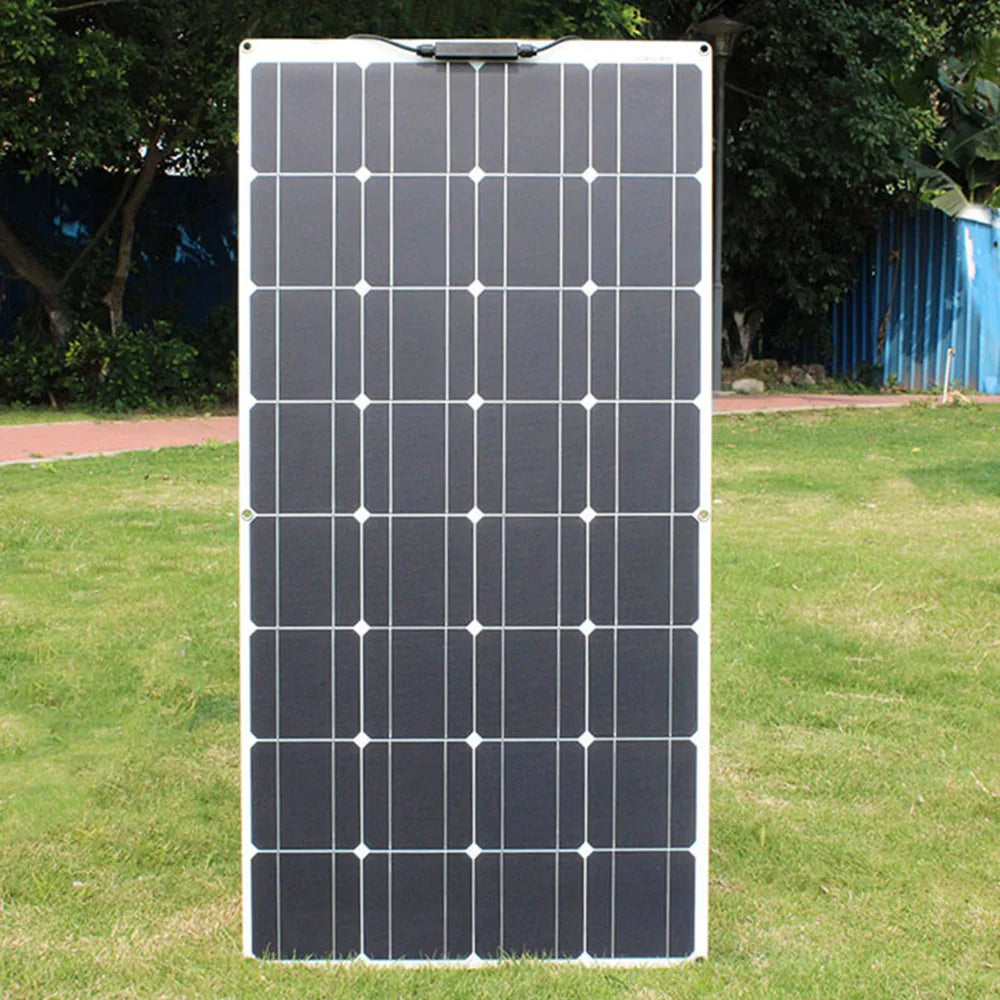 Solar Panels 400 Watts Flexible Waterproof Monocrystalline Solar Cell Panel Kit for Camping Home Car Off Grid 12Volt System