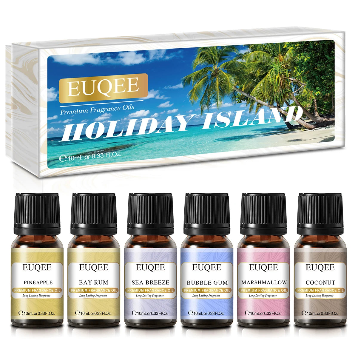 EUQEE Aromatherapy Fragrance Oil Gift Set Six Bottles