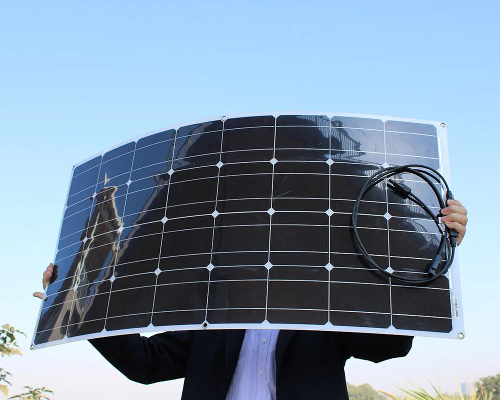 1000w flexible solar panel 12v 24v panel solar 100w monocrystalline  battery charger for rv electric car camping yacht