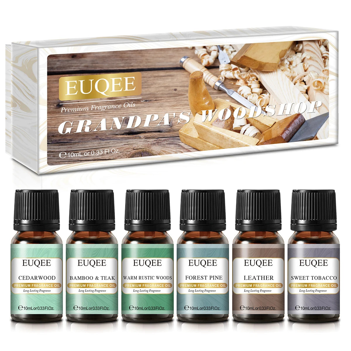 EUQEE Aromatherapy Fragrance Oil Gift Set Six Bottles