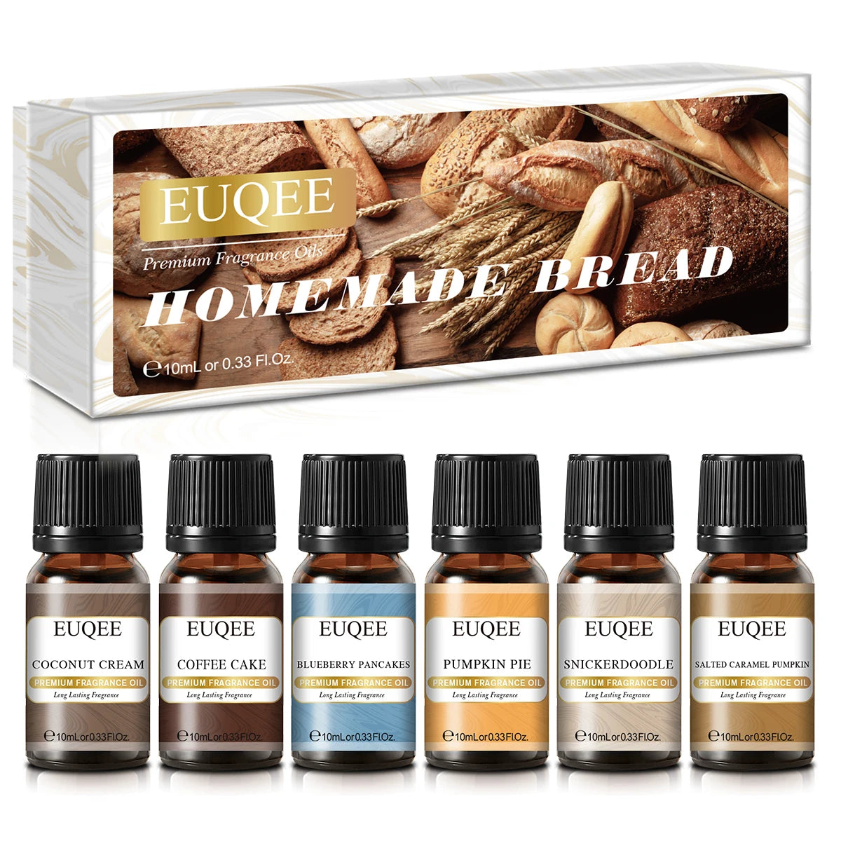 EUQEE Aromatherapy Fragrance Oil Gift Set Six Bottles