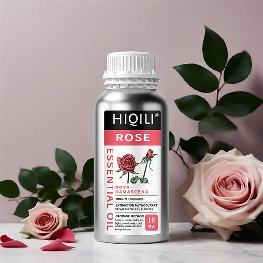 HIQILI Rose Essential Oil Pure For Diffuser Aromatherapy