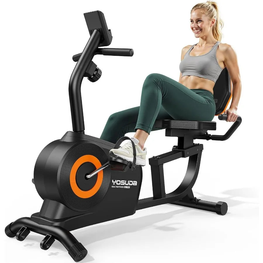 XMSJ Recumbent Exercise Bike for Home Fitness with Adjustable Seat