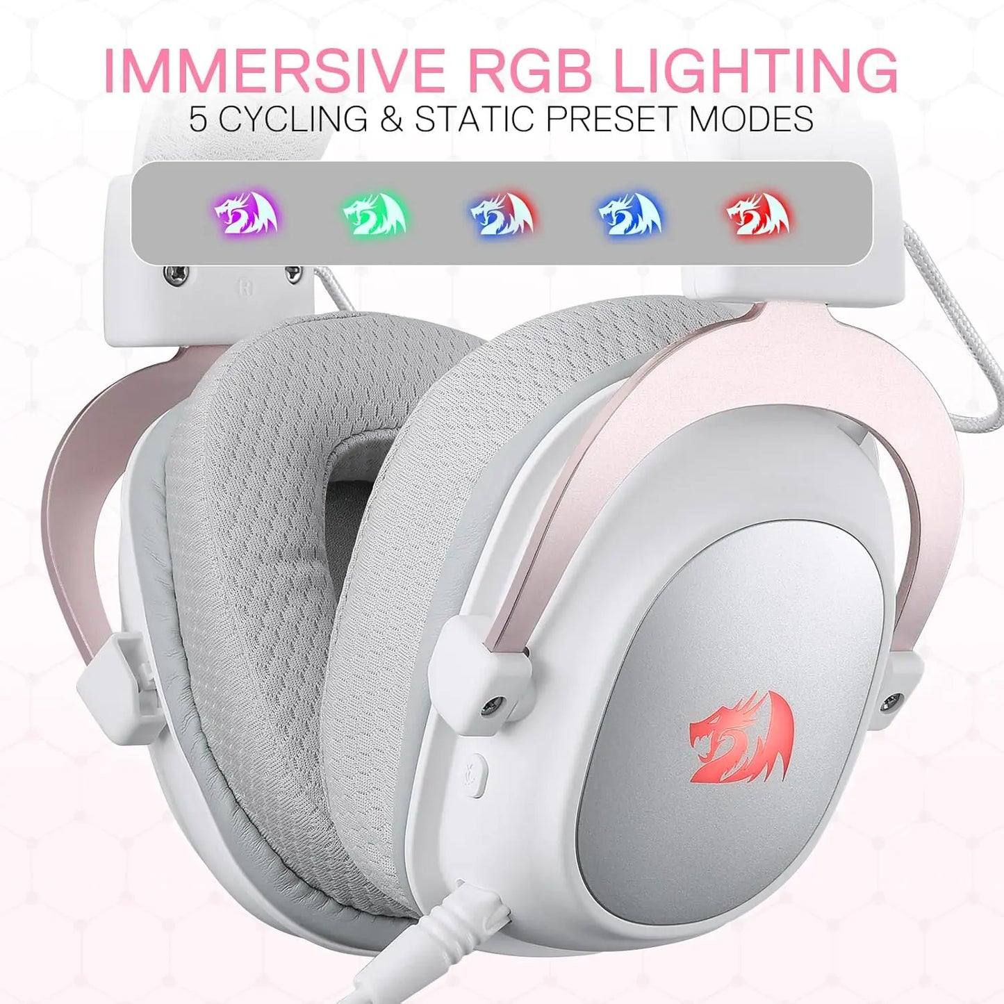 Redragon H510 PRO 3-Mode RGB Gaming Headset With 7.1 Surround