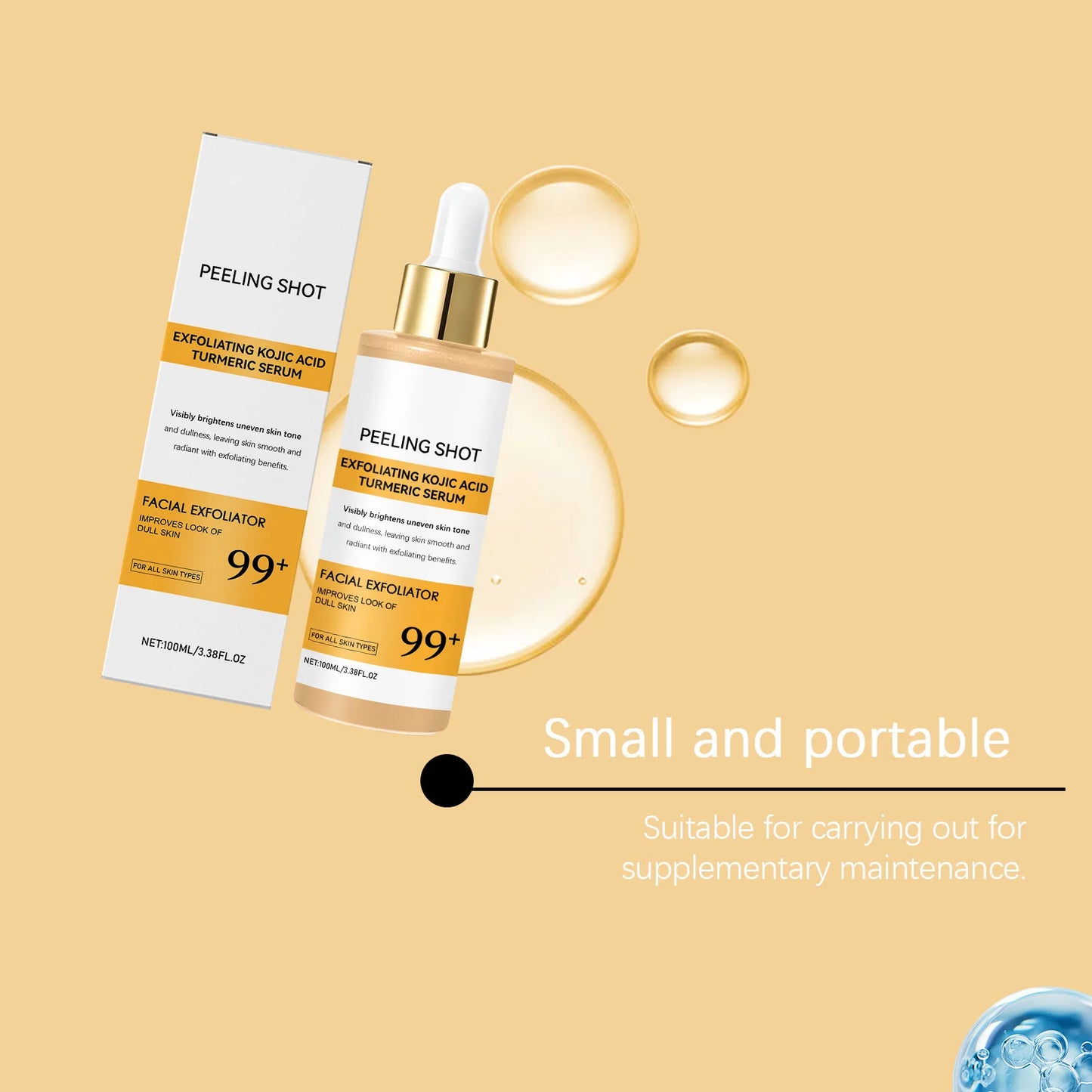 OUHOE Kojic Acid Turmeric Serum Brightening Facial Care